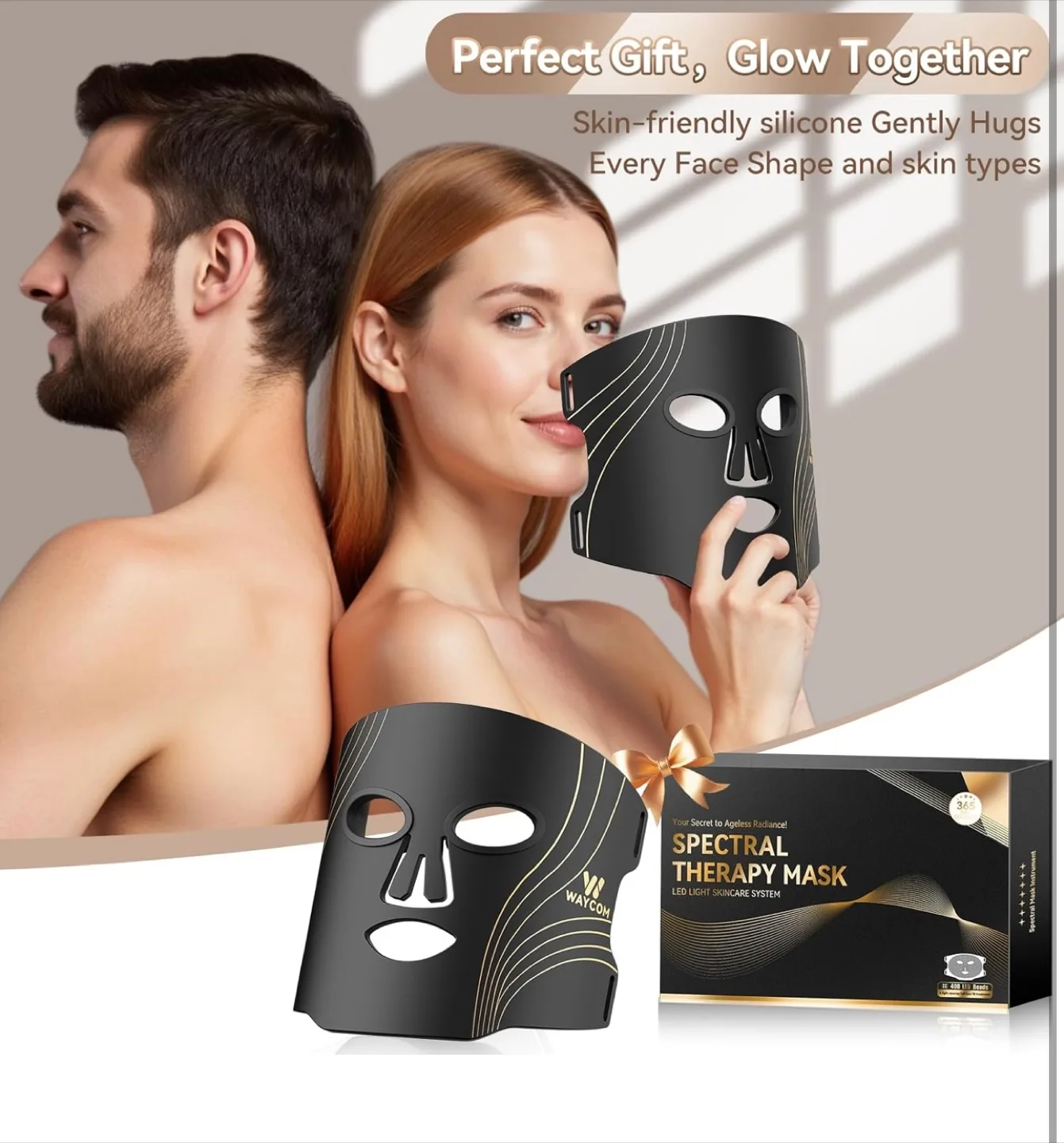 WAYCOM Red Light Therapy Mask - New in Box image indicator(8)