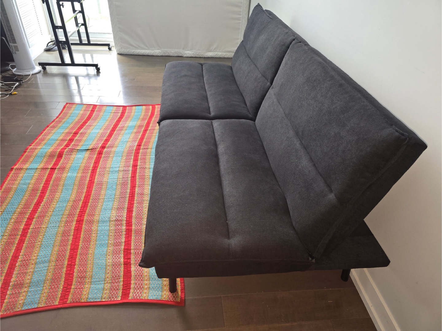 Black Futon Sofa Bed - photo 3