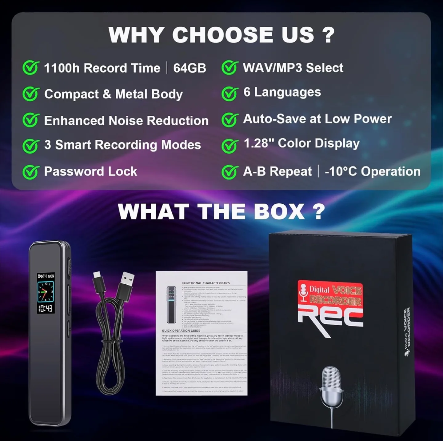 CJC Digital Voice Recorder - Like New! image indicator(8)