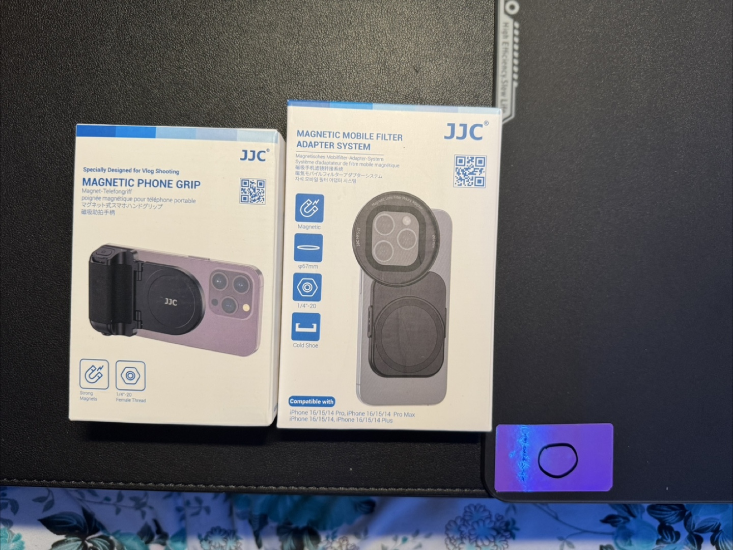 JJC Magnetic Phone Grip & Lens Filter Adapter