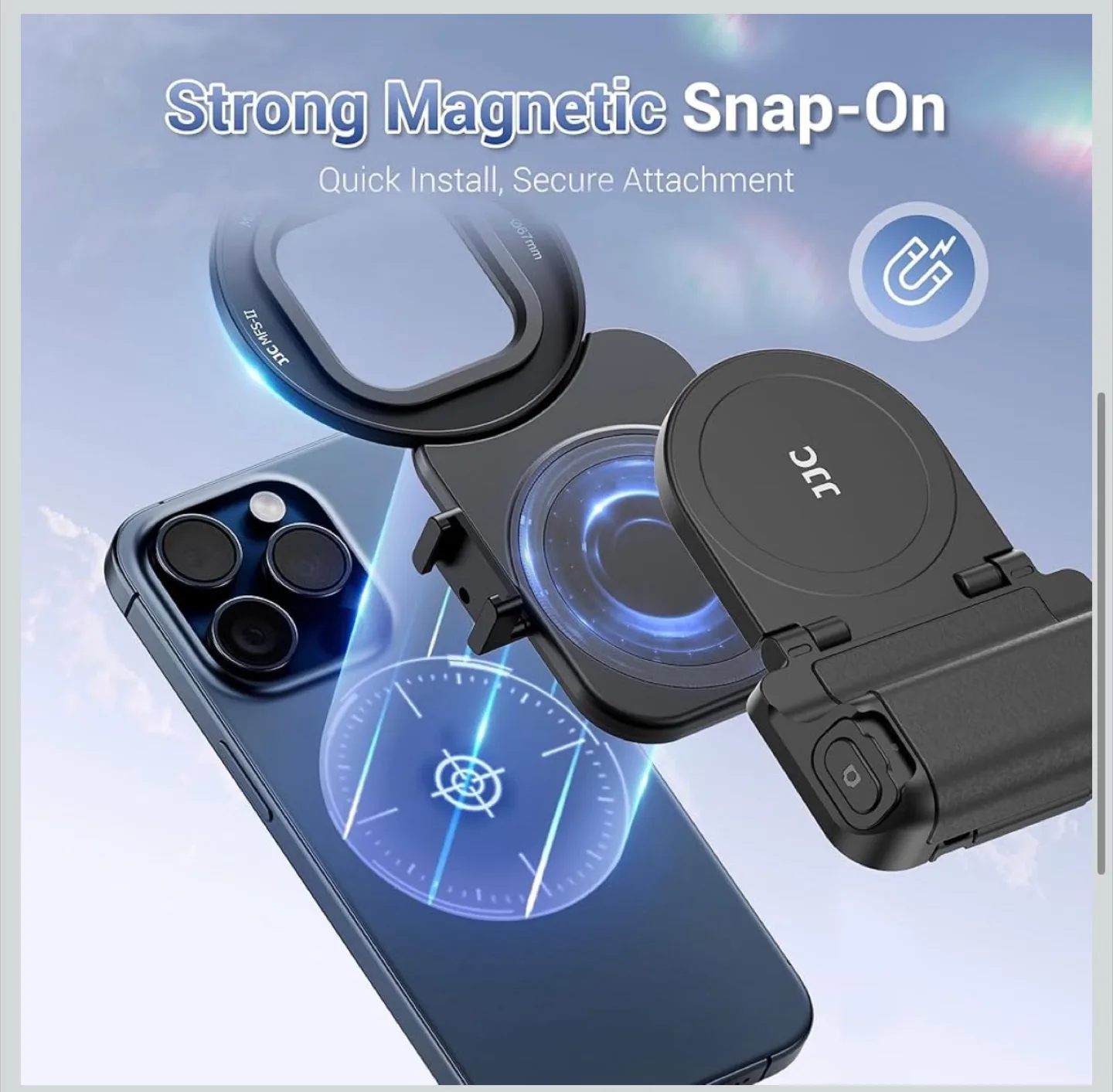 JJC Magnetic Phone Grip & Lens Filter Adapter image indicator(5)
