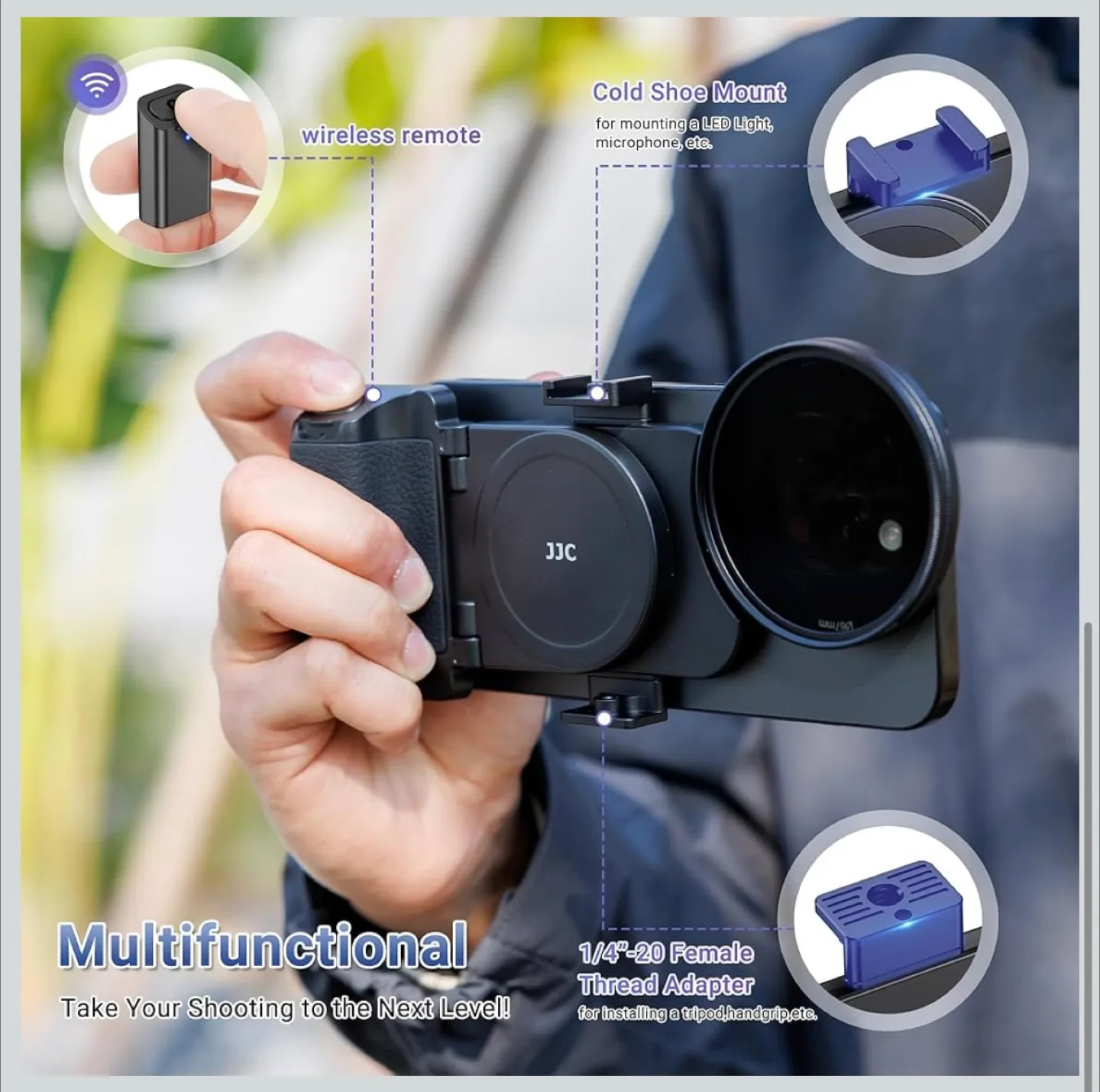 JJC Magnetic Phone Grip & Lens Filter Adapter image indicator(6)