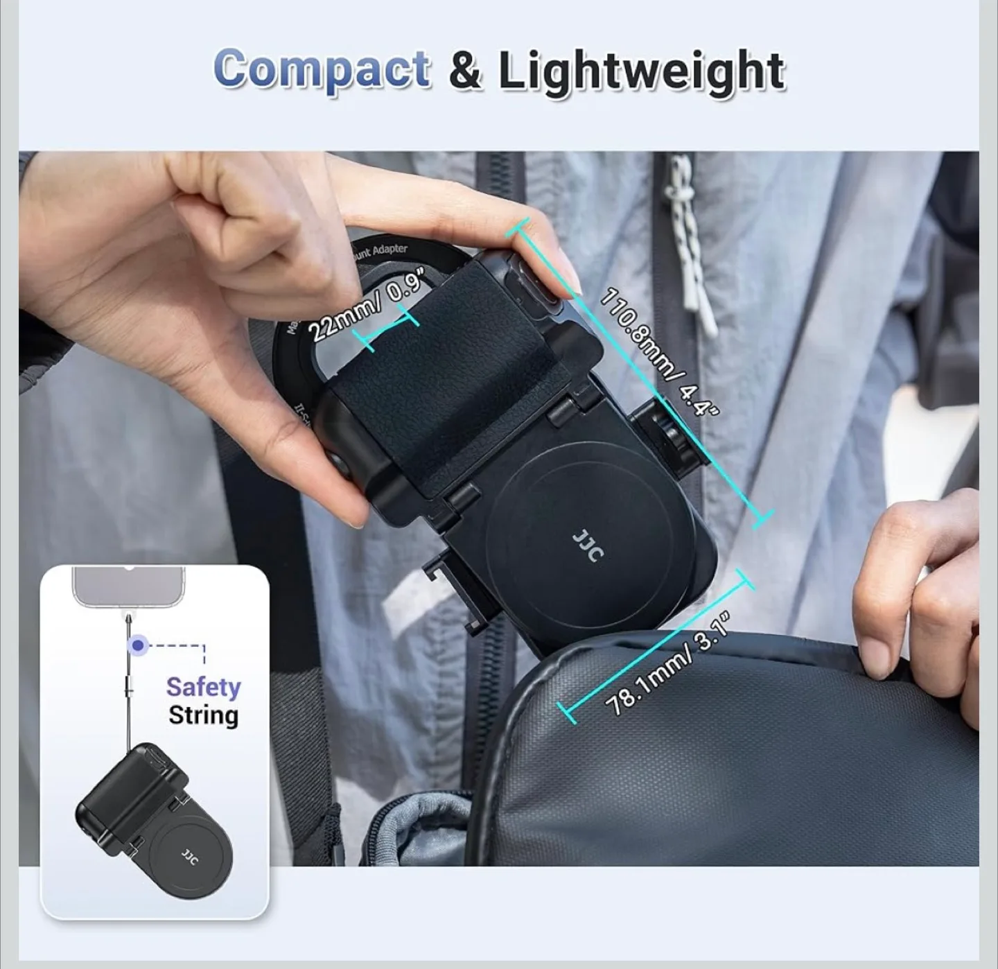 JJC Magnetic Phone Grip & Lens Filter Adapter image indicator(10)