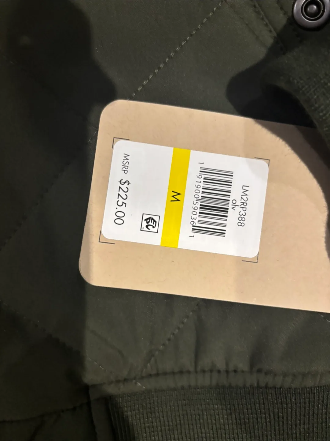 Levi's Quilted Bomber Jacket - Size M thumbnail