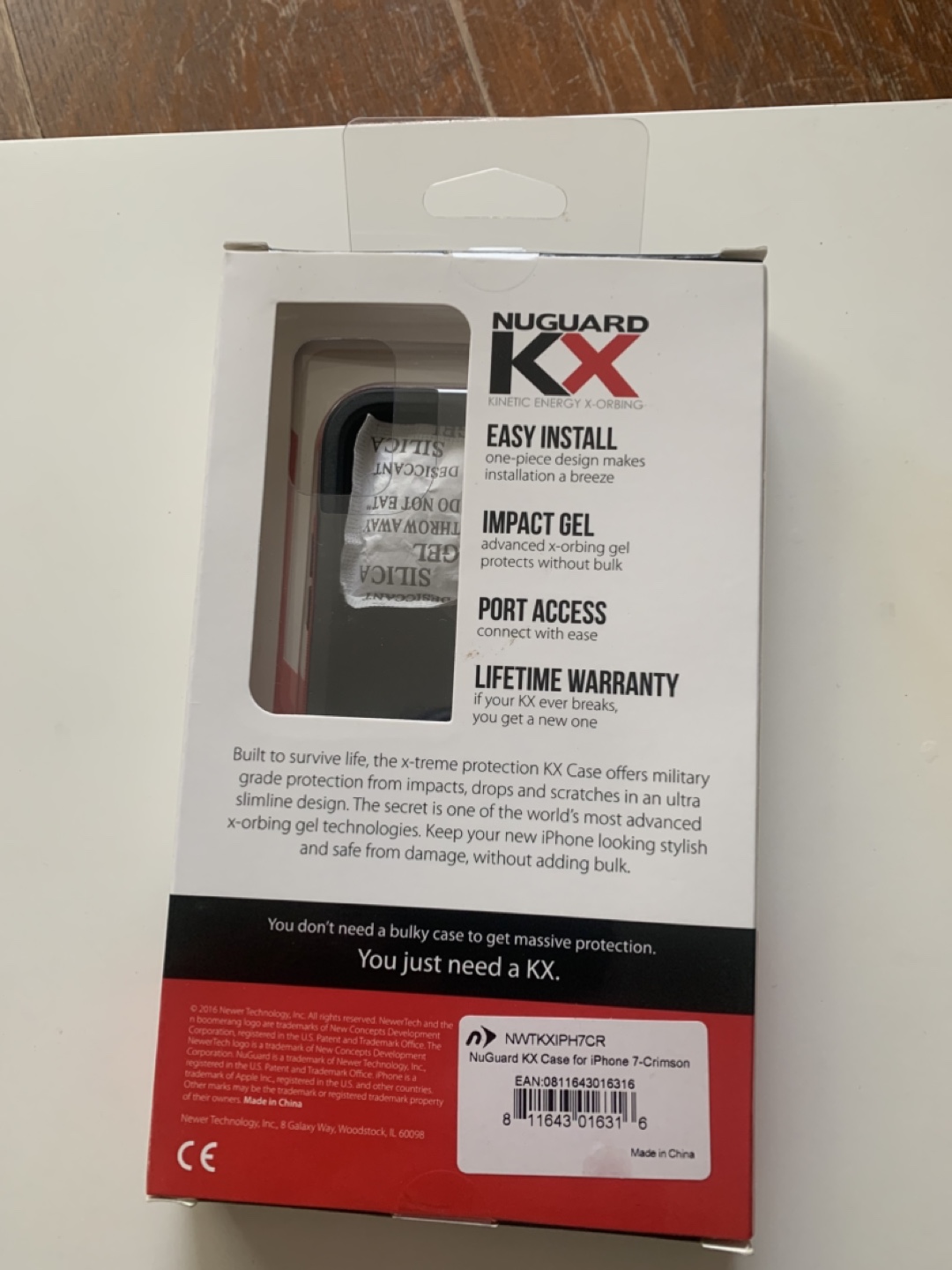 NewerTech NuGuard KX iPhone 7 Case - Crimson