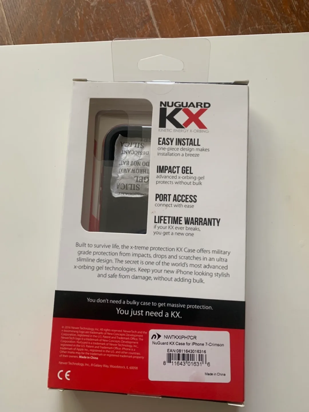 NewerTech NuGuard KX iPhone 7 Case - Crimson thumbnail