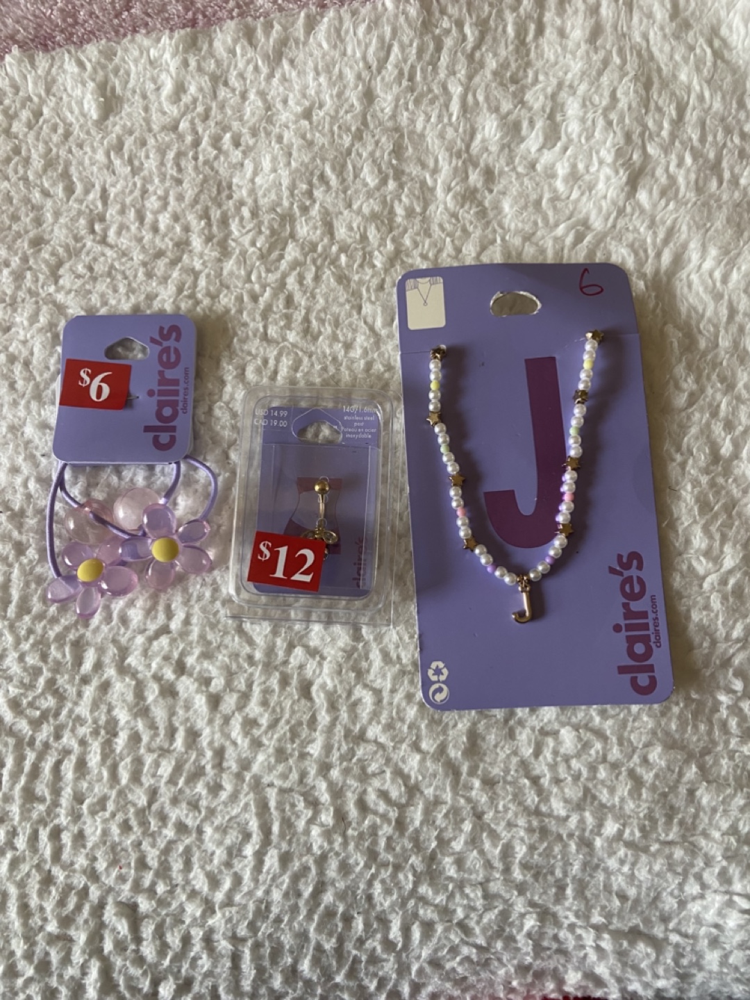 Claire's Hair Ties, Necklace, Belly Ring - photo 2