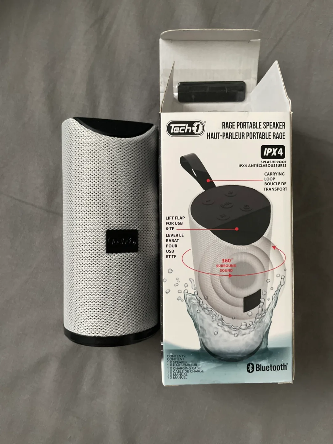 Tech1 Rage Portable Bluetooth Speaker - New in Box! thumbnail