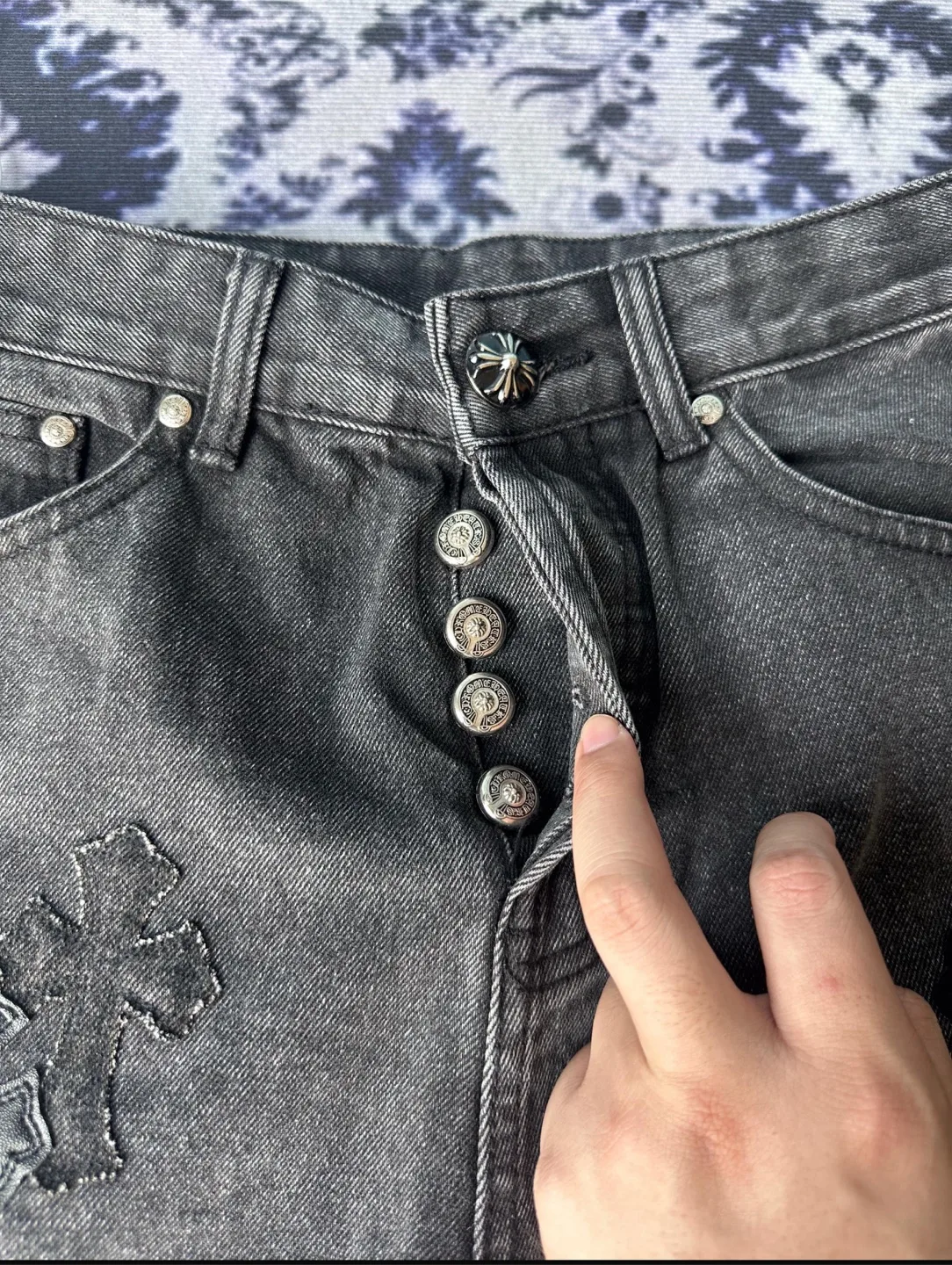 Chrome Hearts Denim Tailored Jeans image indicator(5)