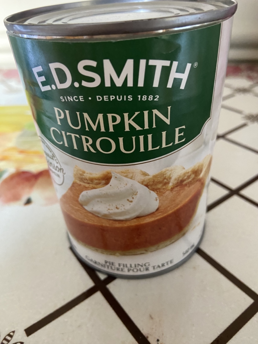 E.D. Smith Pumpkin Pie Filling - Exp Aug 17, 2025