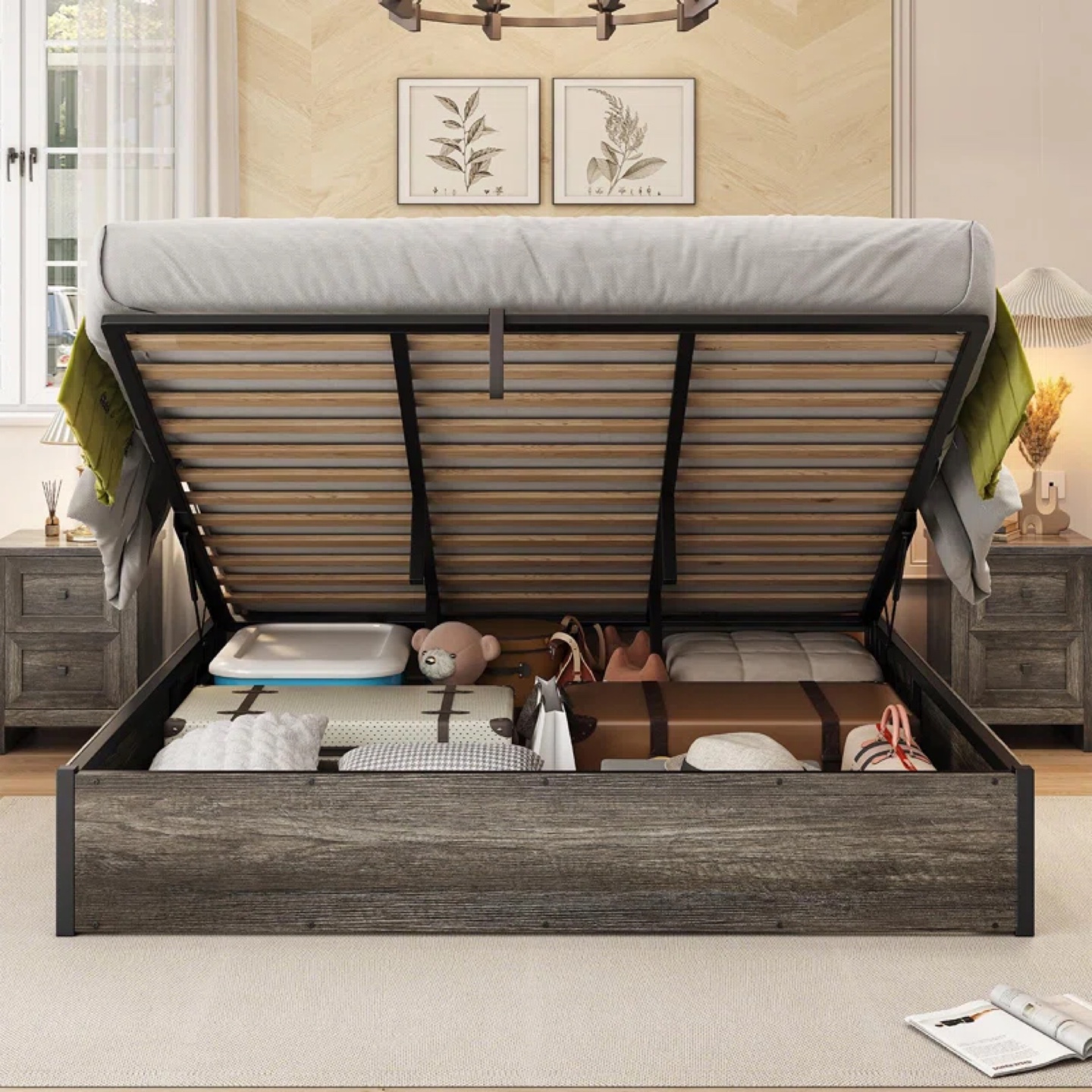 King Size Storage Bed Frame