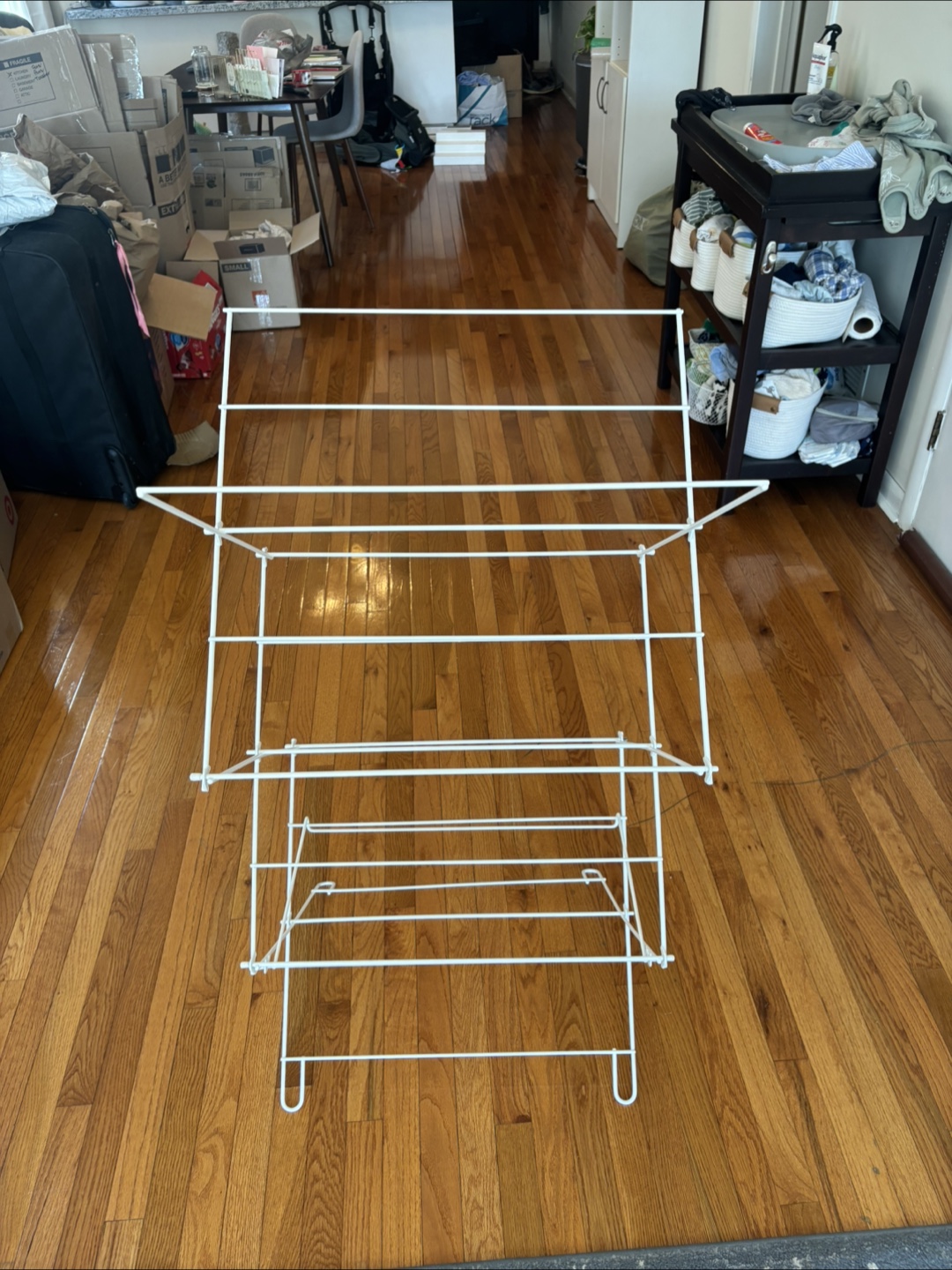 Folding laundry drying rack - photo 2
