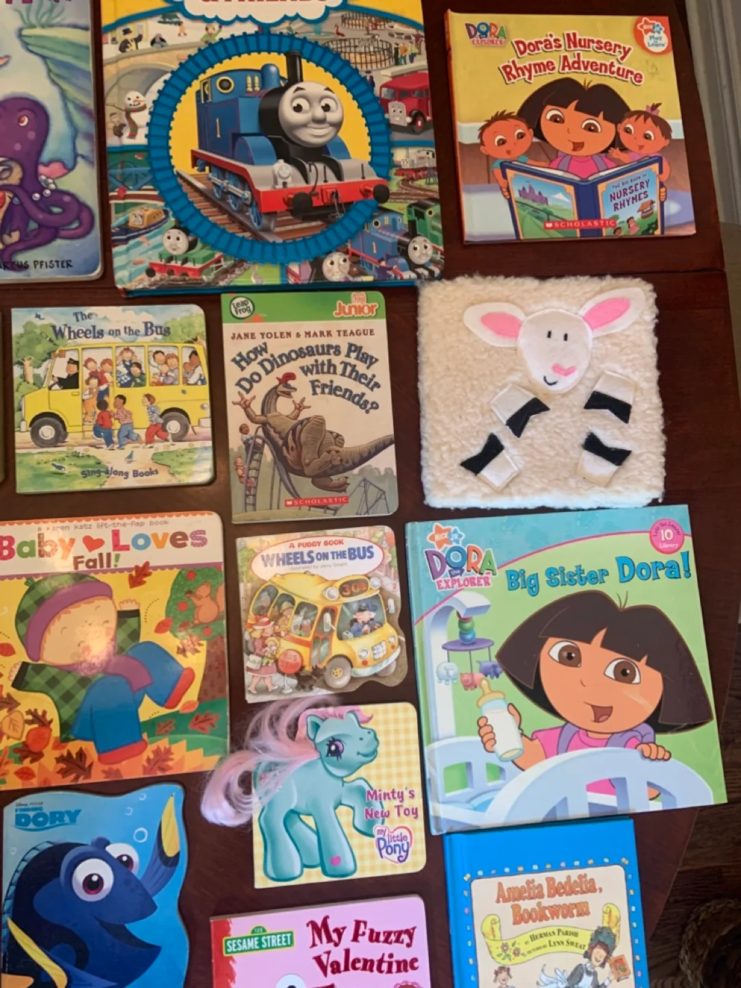 Kids' Books Lot - Dora, Elmo, Disney, and More! image indicator(7)