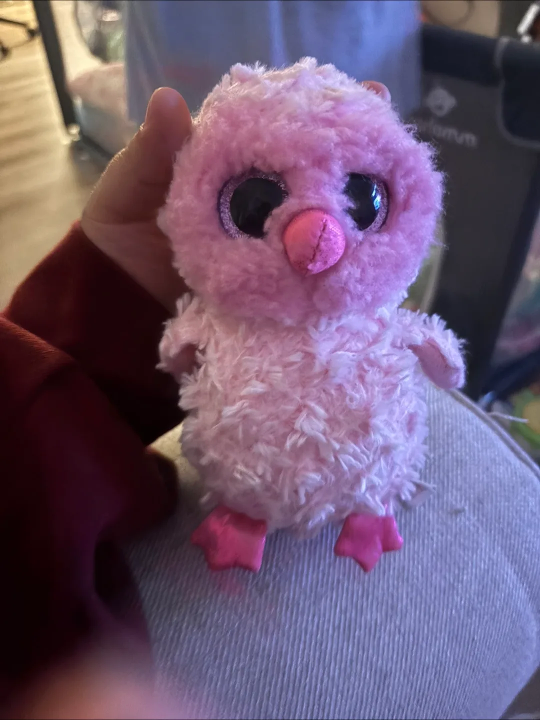 TY Twiggy Pink Bird Plush Toy thumbnail