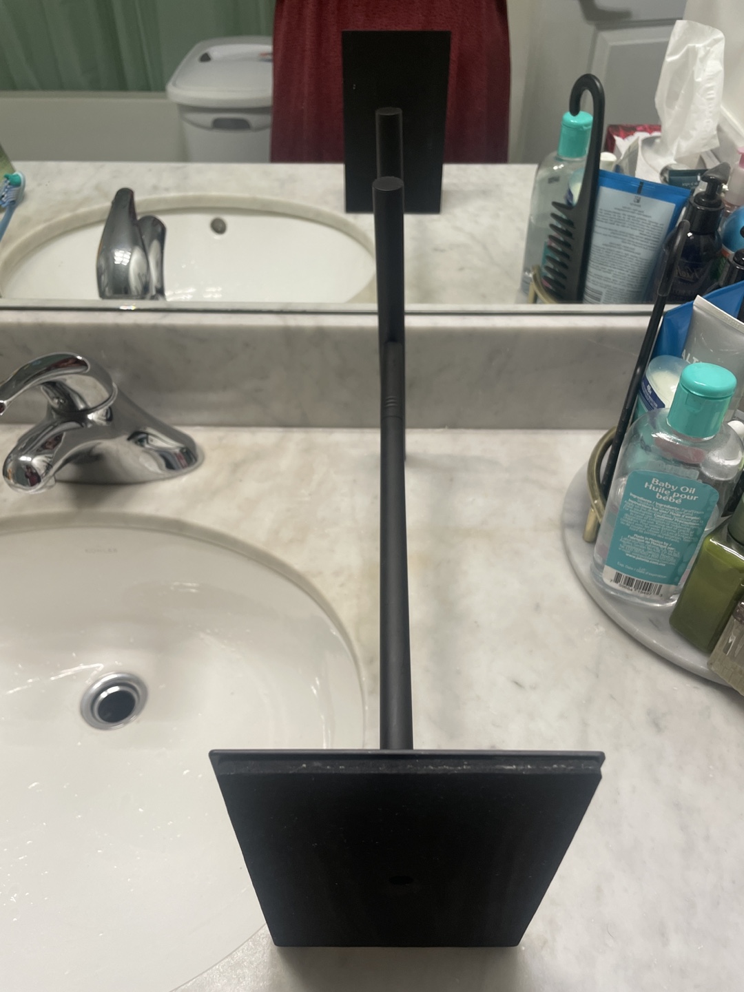 Black Stainless Steel Hand Towel Stand for Bathroom - photo 4