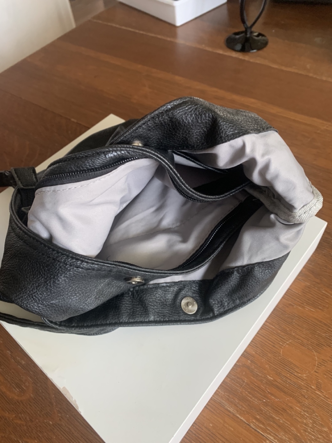Black Crossbody Bag Leather - photo 2