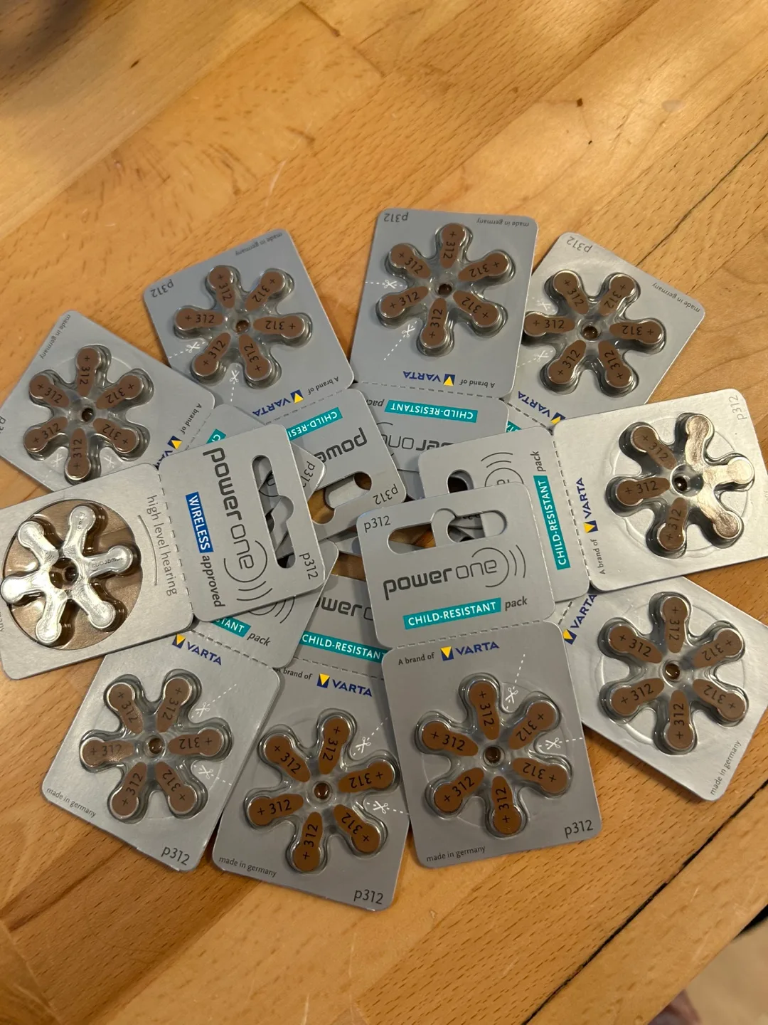 Powerone p312 Hearing Aid Batteries Varta thumbnail