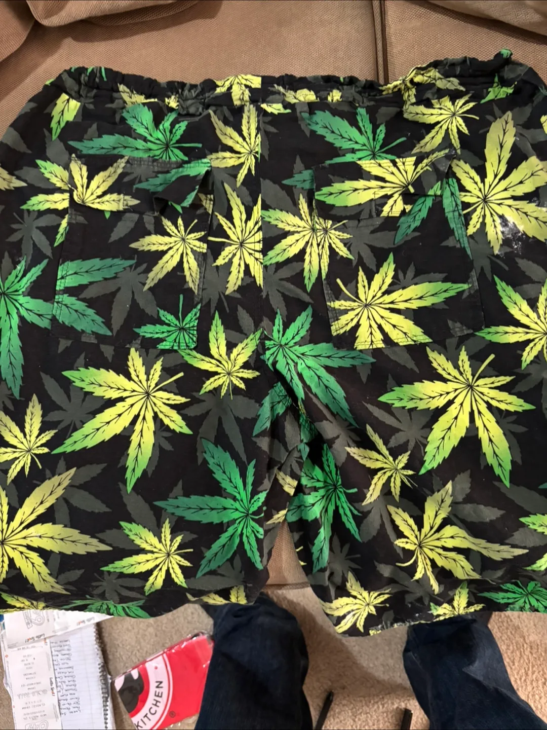 Leaf Print Lounge Pants thumbnail