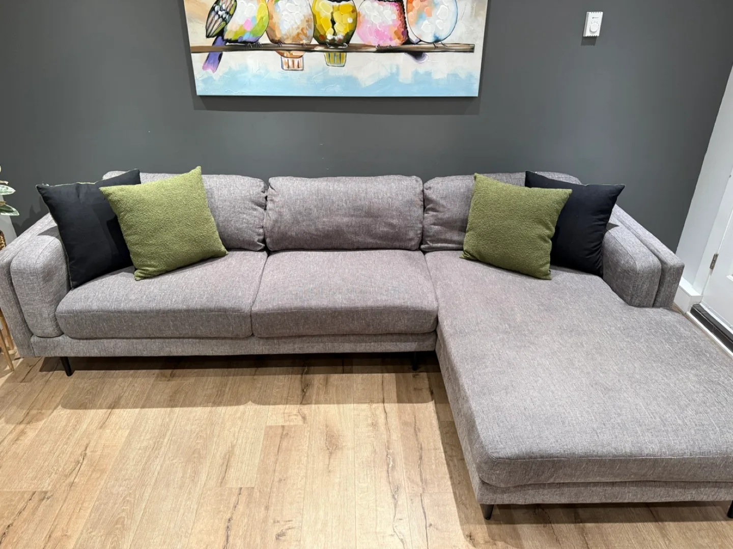 Excellent Condition, Aries Sectional Chaise+Ottoman/Bed image indicator(2)