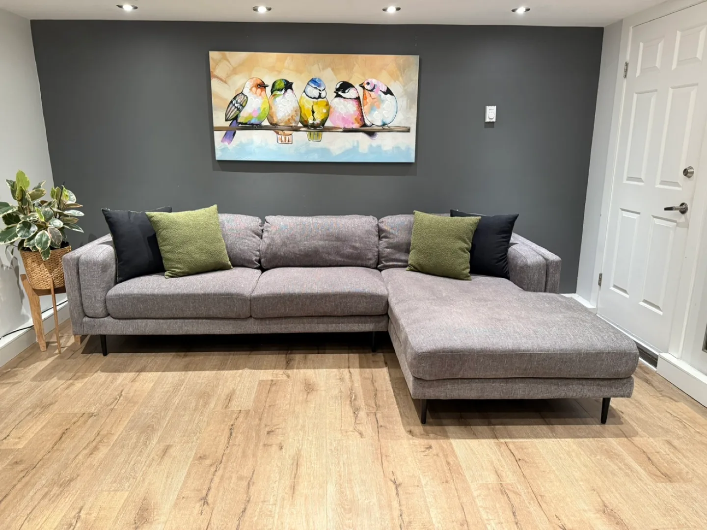 Excellent Condition, Aries Sectional Chaise+Ottoman/Bed image indicator(5)