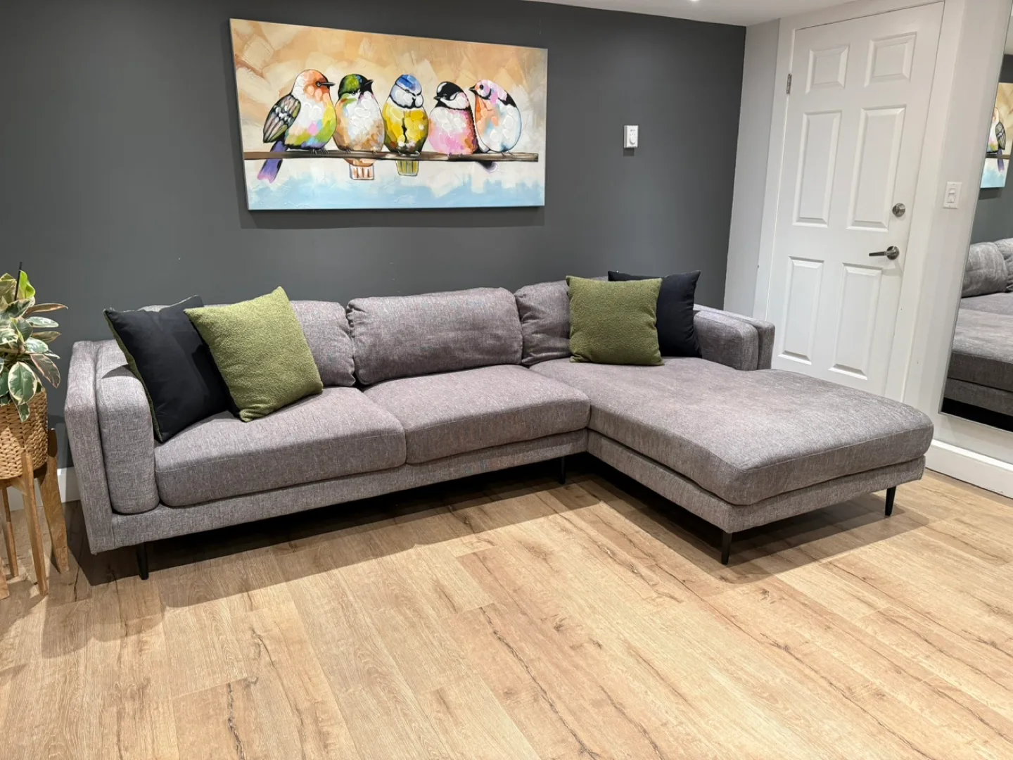 Excellent Condition, Aries Sectional Chaise+Ottoman/Bed image indicator(3)