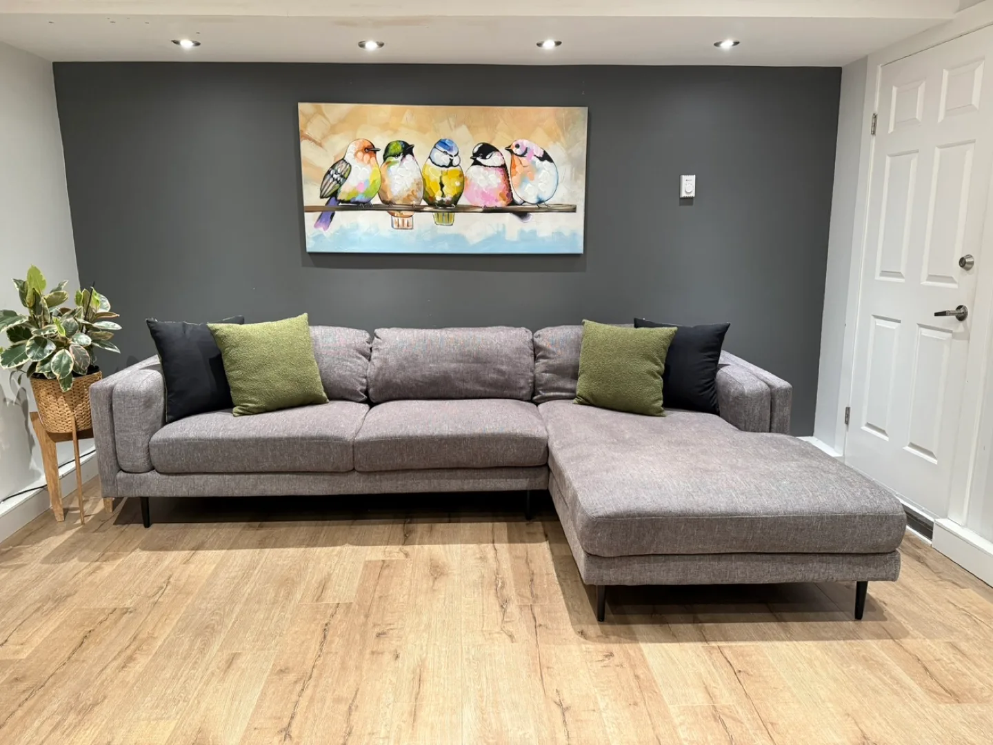 Excellent Condition, Aries Sectional Chaise+Ottoman/Bed image indicator(4)