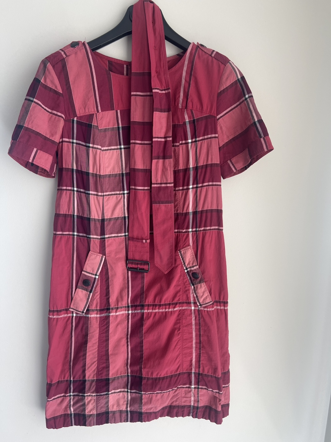 Burberry Brit Plaid Dress, Size 6