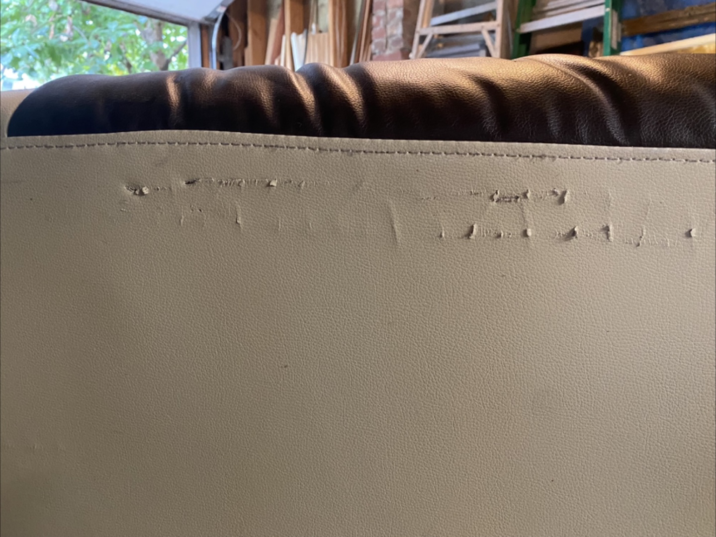 Leather look Love seat - photo 5