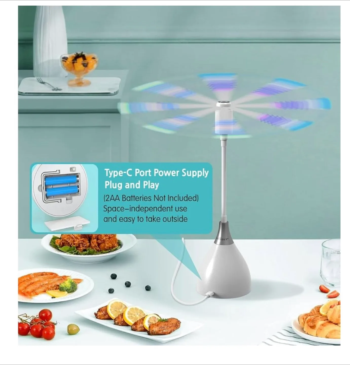 Neijiaer Fly Fan - Keep Bugs Away! image indicator(5)