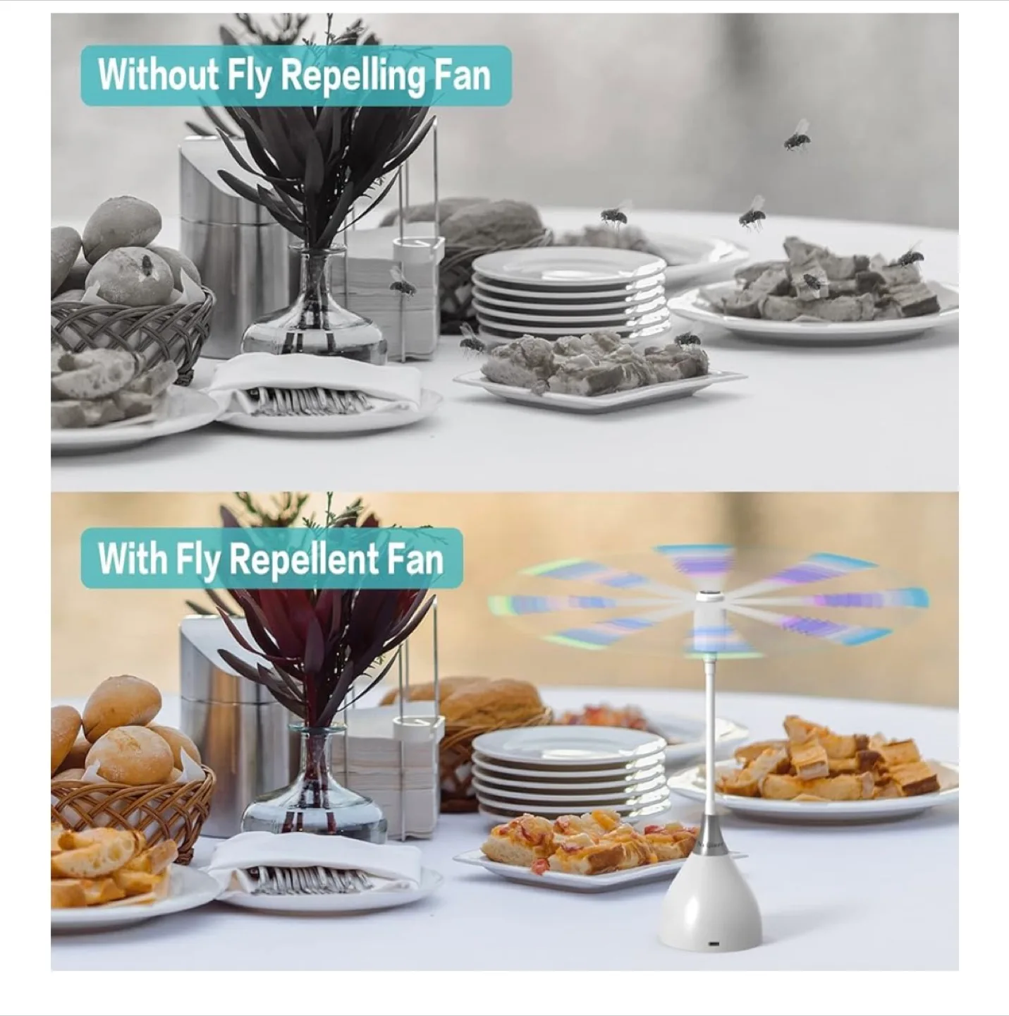 Neijiaer Fly Fan - Keep Bugs Away! image indicator(4)