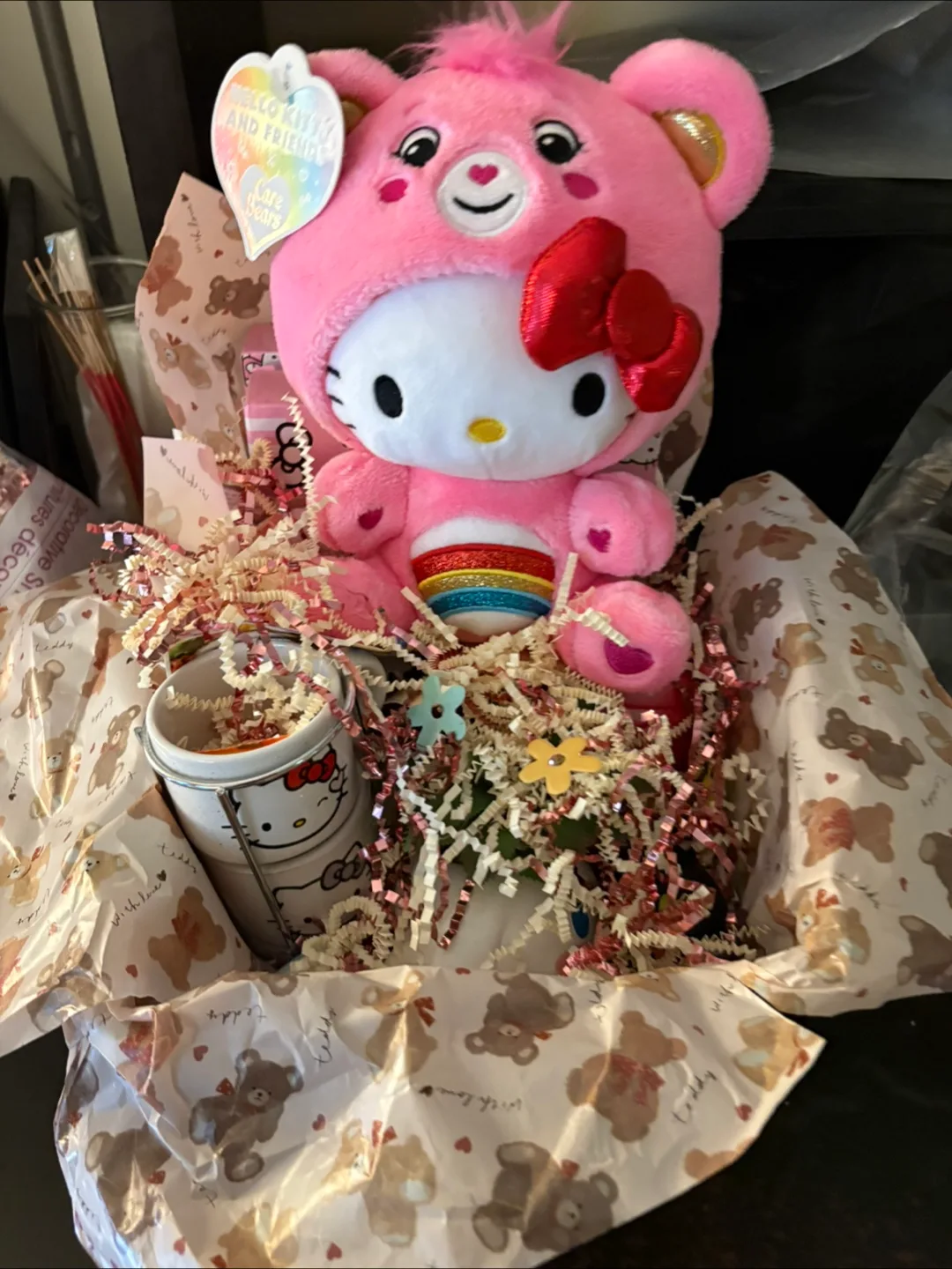 Hello Kitty foody gift basket thumbnail
