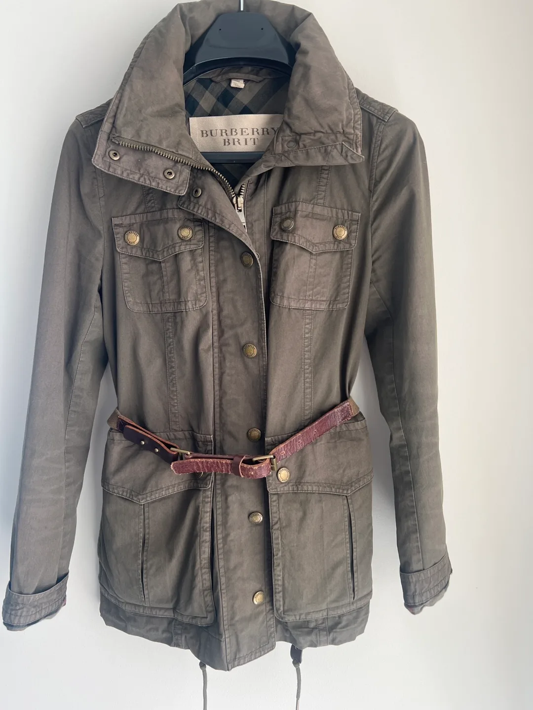 Burberry Brit Olive Green Jacket thumbnail