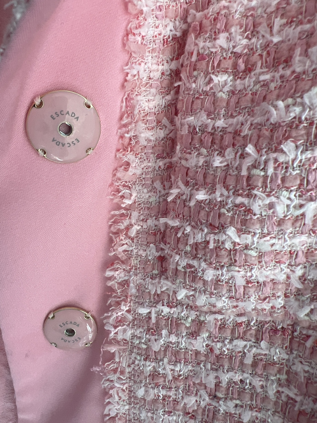 Escada Pink Tweed Blazer Size 34