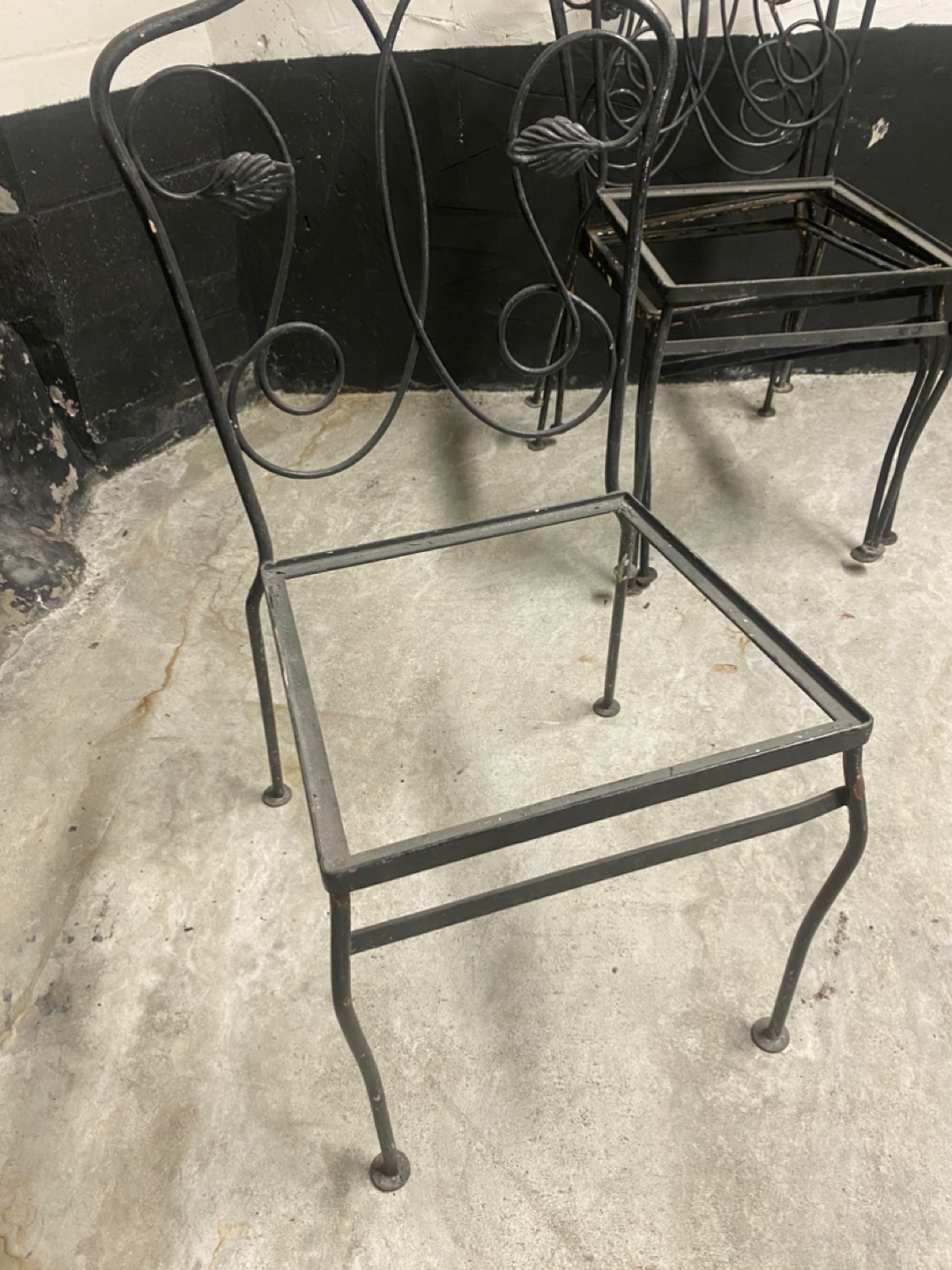 Wrought Iron Patio table and chairs Set - As Is - photo 4
