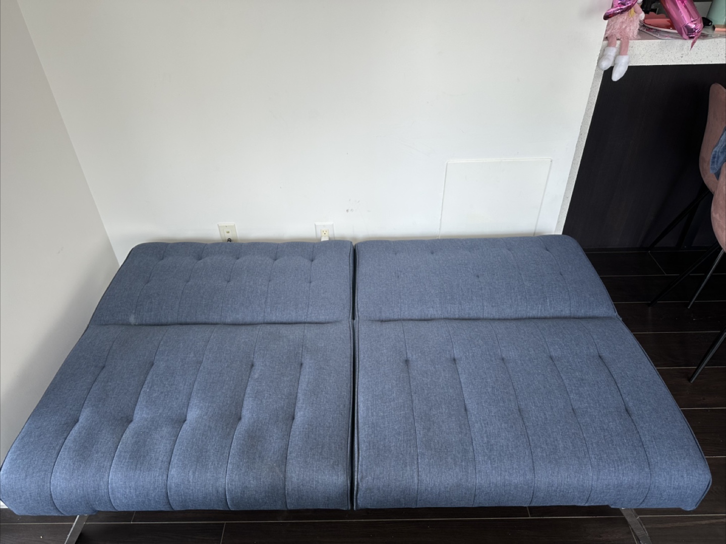 Blue Futon Sofa Bed - photo 3