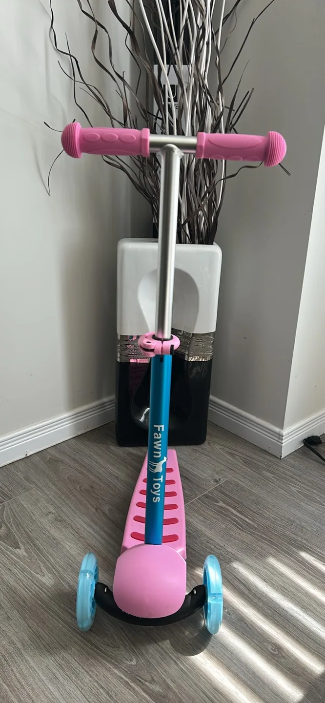 Fawn Toys Kids Scooter - Pink & Blue thumbnail