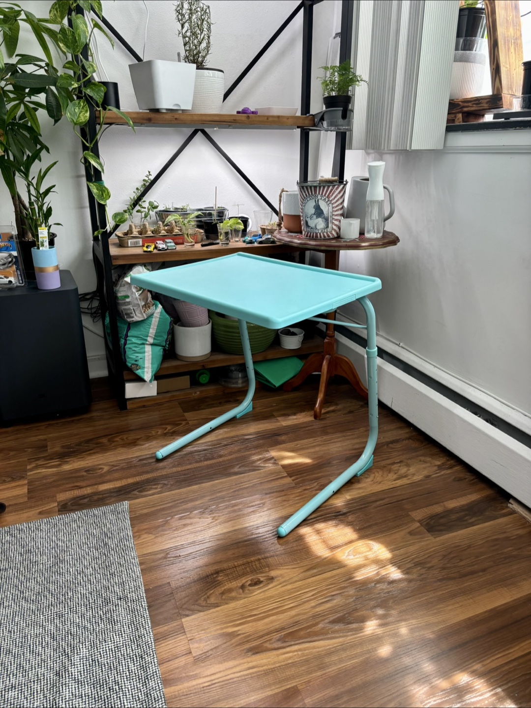 Adjustable Blue Bed Tray Table - photo 3