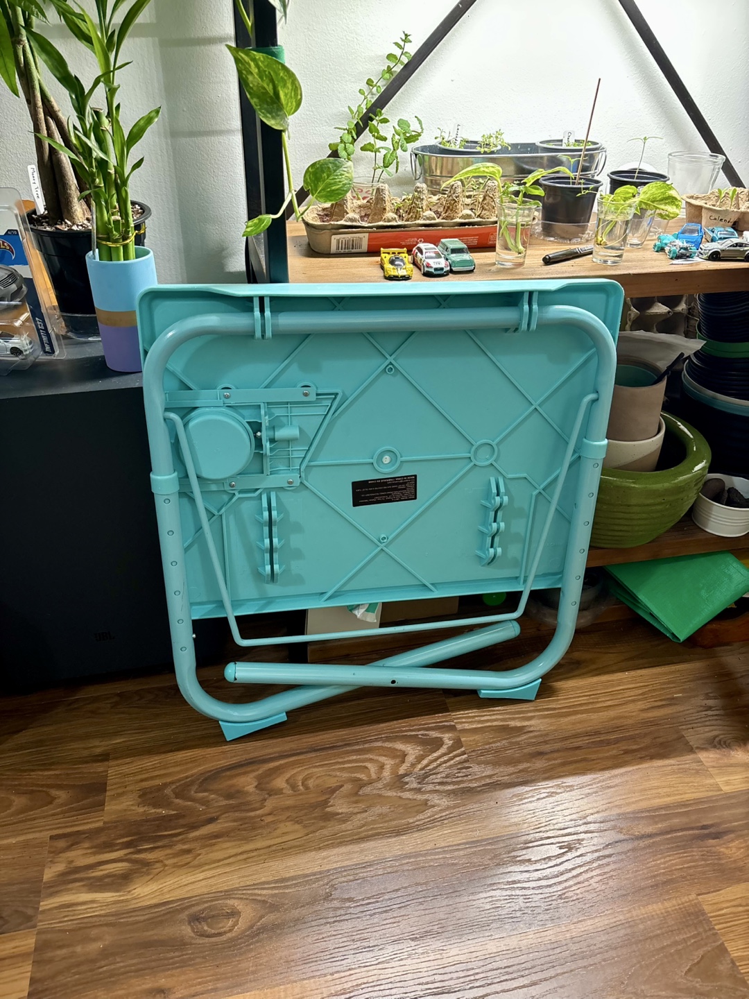 Adjustable Blue Bed Tray Table - photo 4