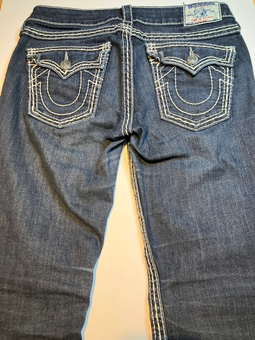 True Religion Hi-Rise Bootcut Jeans, Size 28 image indicator(4)