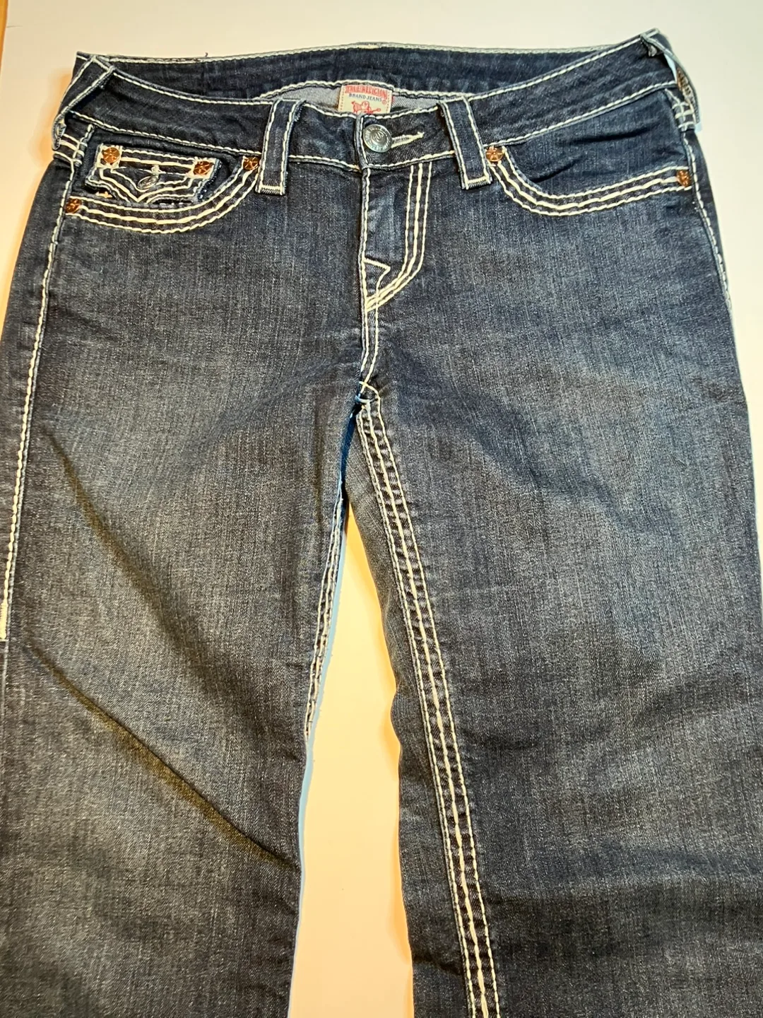 True Religion Hi-Rise Bootcut Jeans, Size 28 image indicator(3)