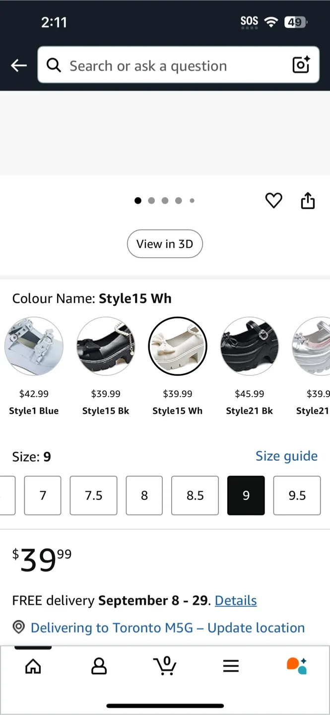 Beige Bow Platform Loafers - Size 39 image indicator(9)