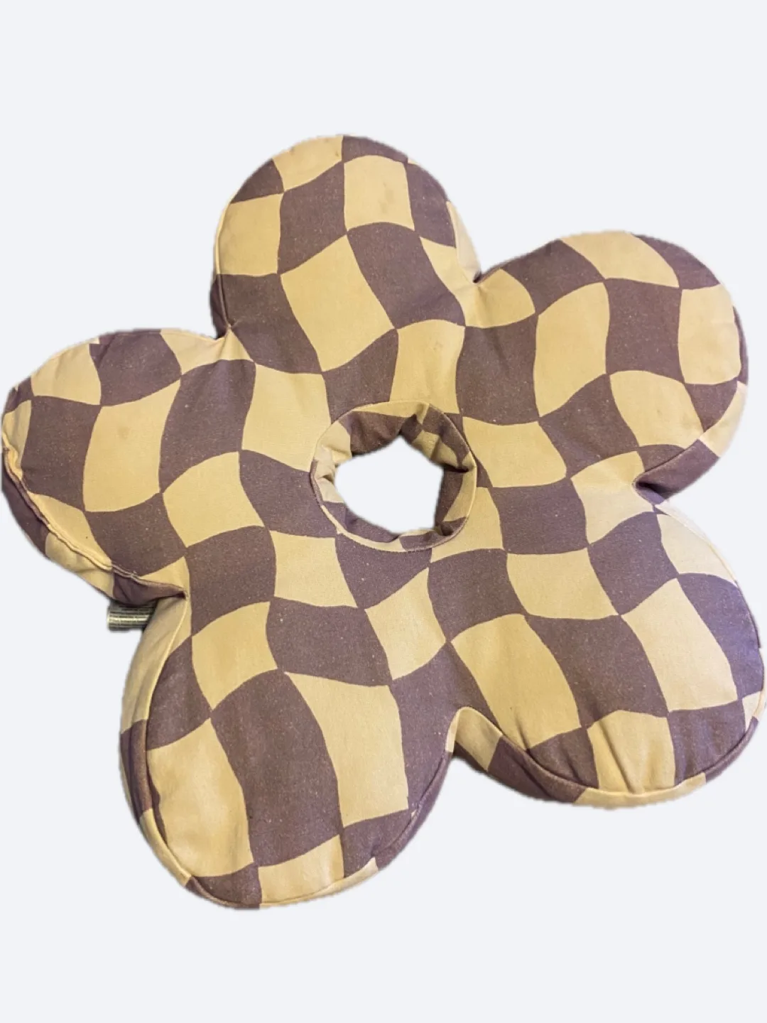 Flower Pillow - Checkered Pattern thumbnail