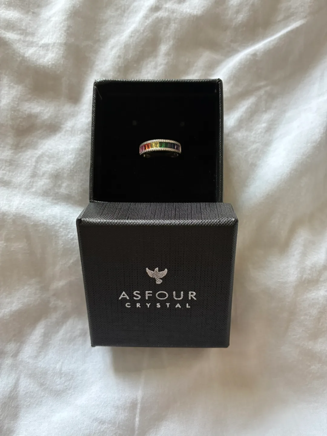 Asfour Crystal Rainbow Ring thumbnail