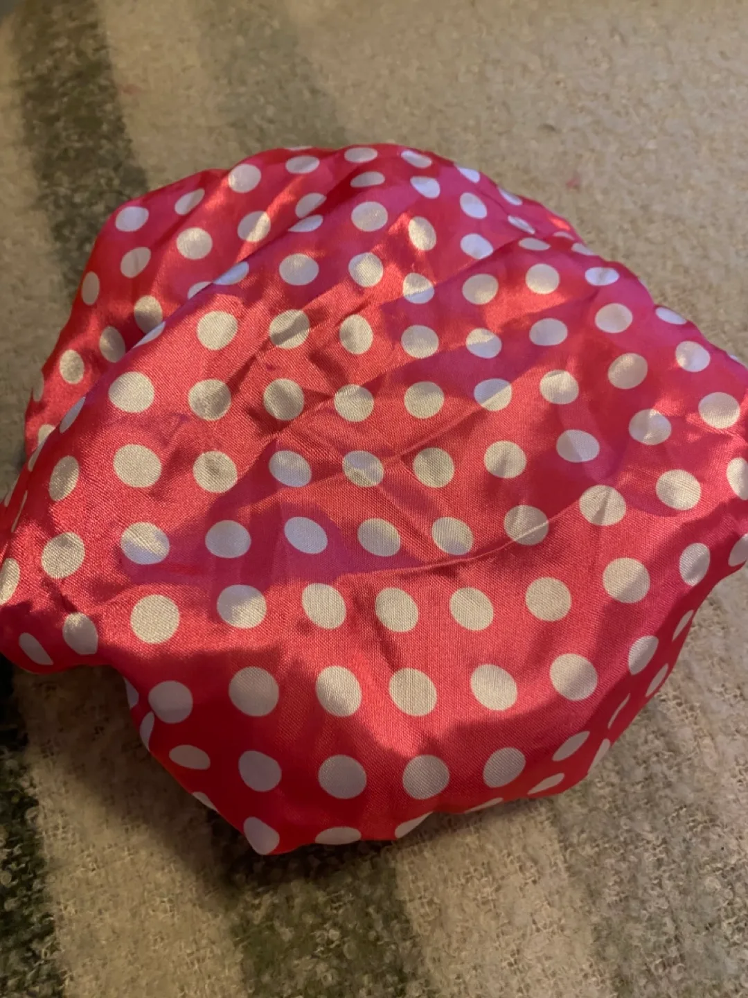 Pink Polka Dot Hair Bonnet image indicator(2)