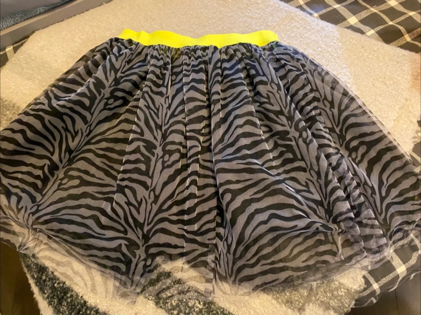 Zebra Print Tulle Skirt - Size Small image indicator(2)