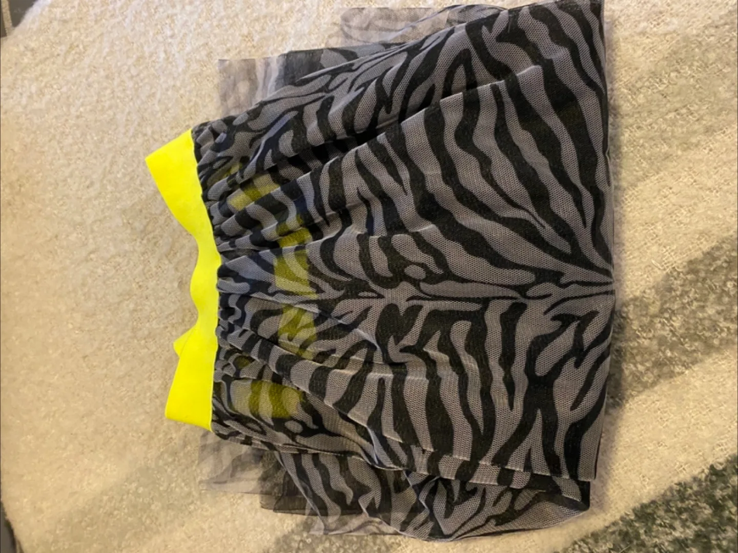 Zebra Print Tulle Skirt - Size Small image indicator(3)