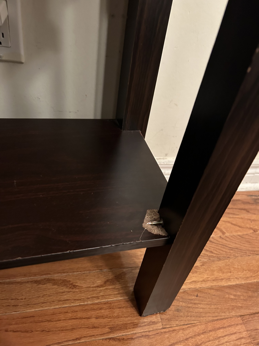 Dark Brown Corner Desk with Keyboard Tray - photo 4