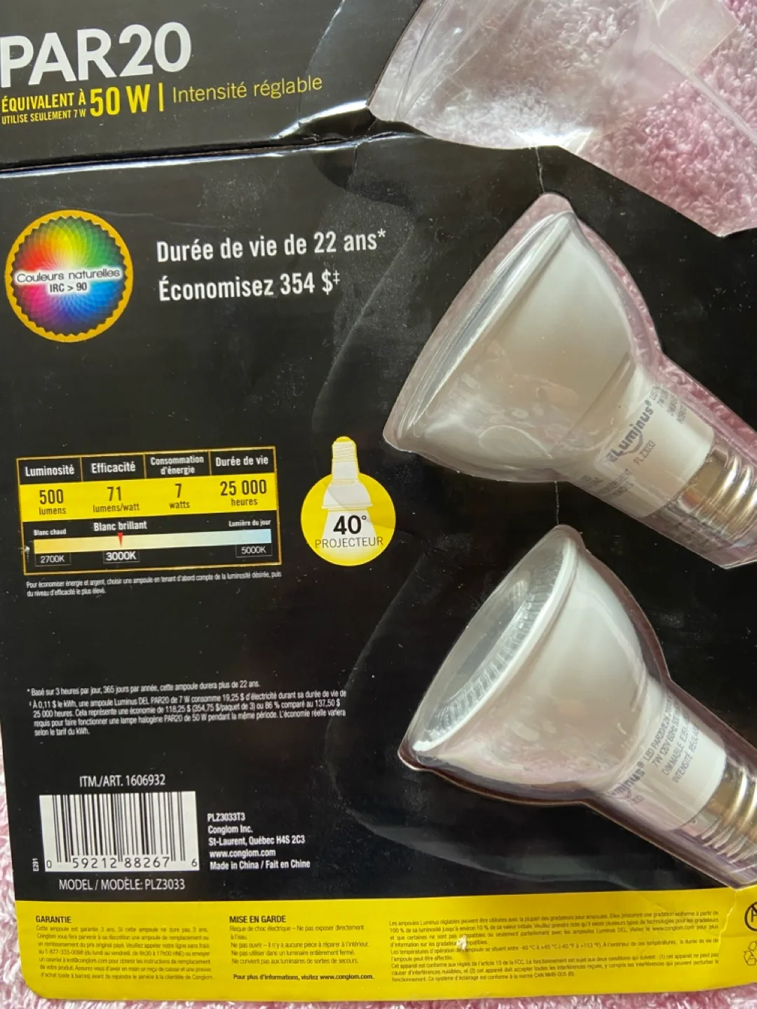 Luminus Elite DEL PAR20 Light Bulb thumbnail