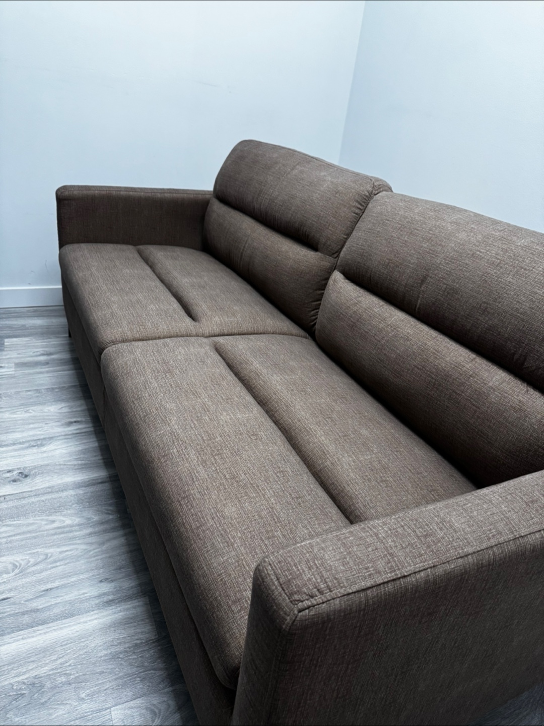 Elegant brown sofa