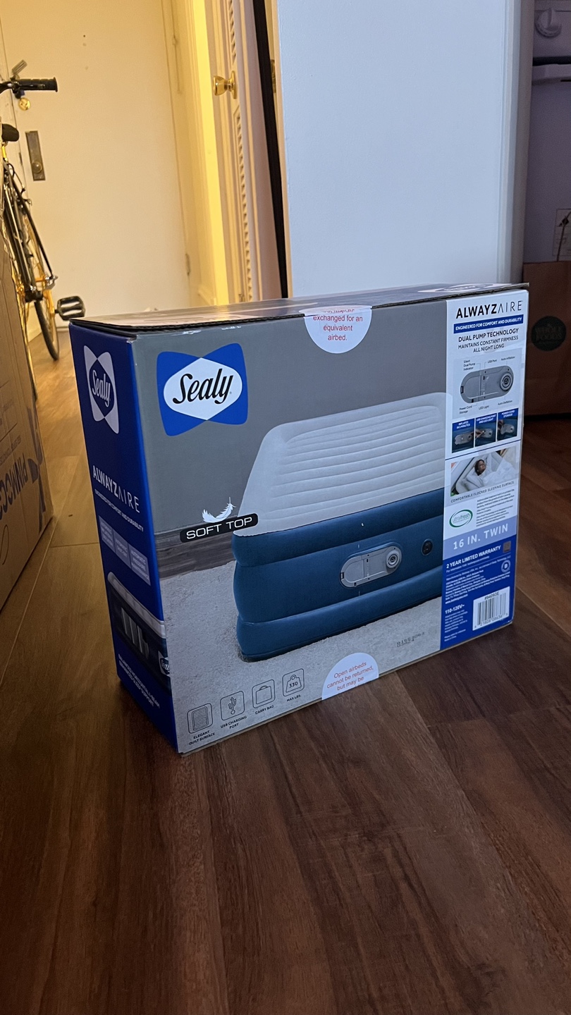 Sealy AlwayzAire Twin Air Mattress - New in Box! - photo 4